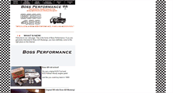 Desktop Screenshot of bossperformance.com