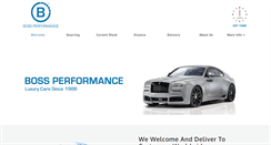 Desktop Screenshot of bossperformance.co.uk